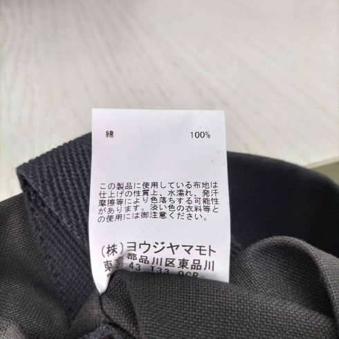 ヨウジヤマモト Yohji Yamamoto シグネチャーロゴキャンバストートバッグ メンズ ONE SIZE